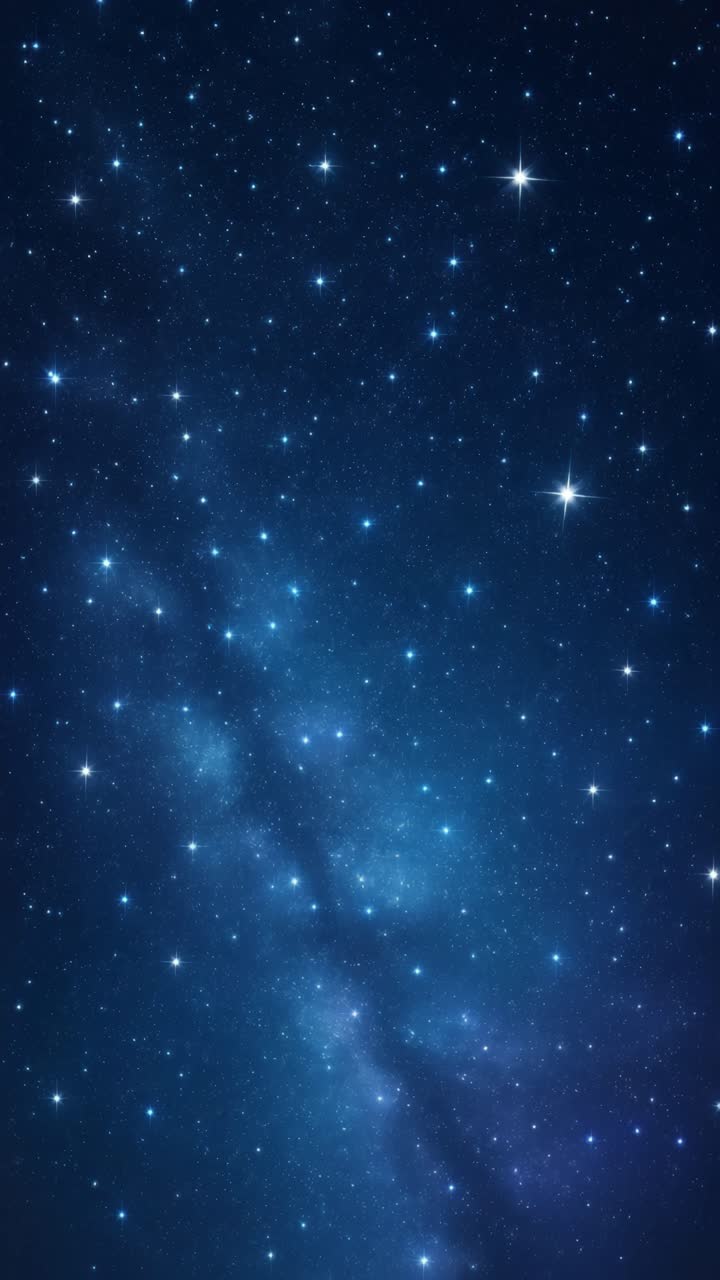 Et fascinerende 4K-videoer-stillbilde i bred vinkel av en stjerneklar nattehimmel som viser utallige blinkende stjerner