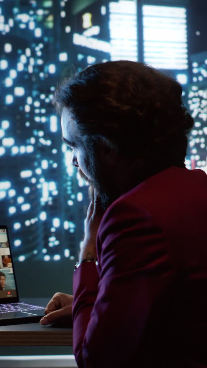 Vertical Video Stakeholders and president of company gather via video link