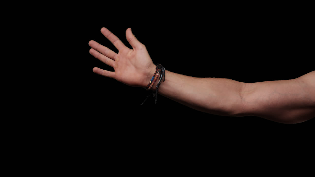 gestos de la mano con el canal alfa