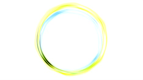 coloridos círculos de neón brillantes animación de video
