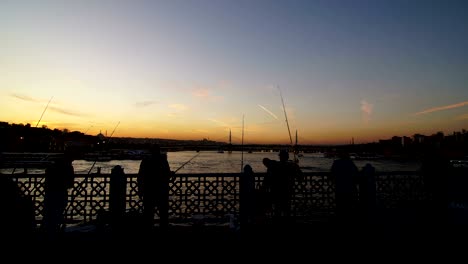 fisherman on the galata bridge