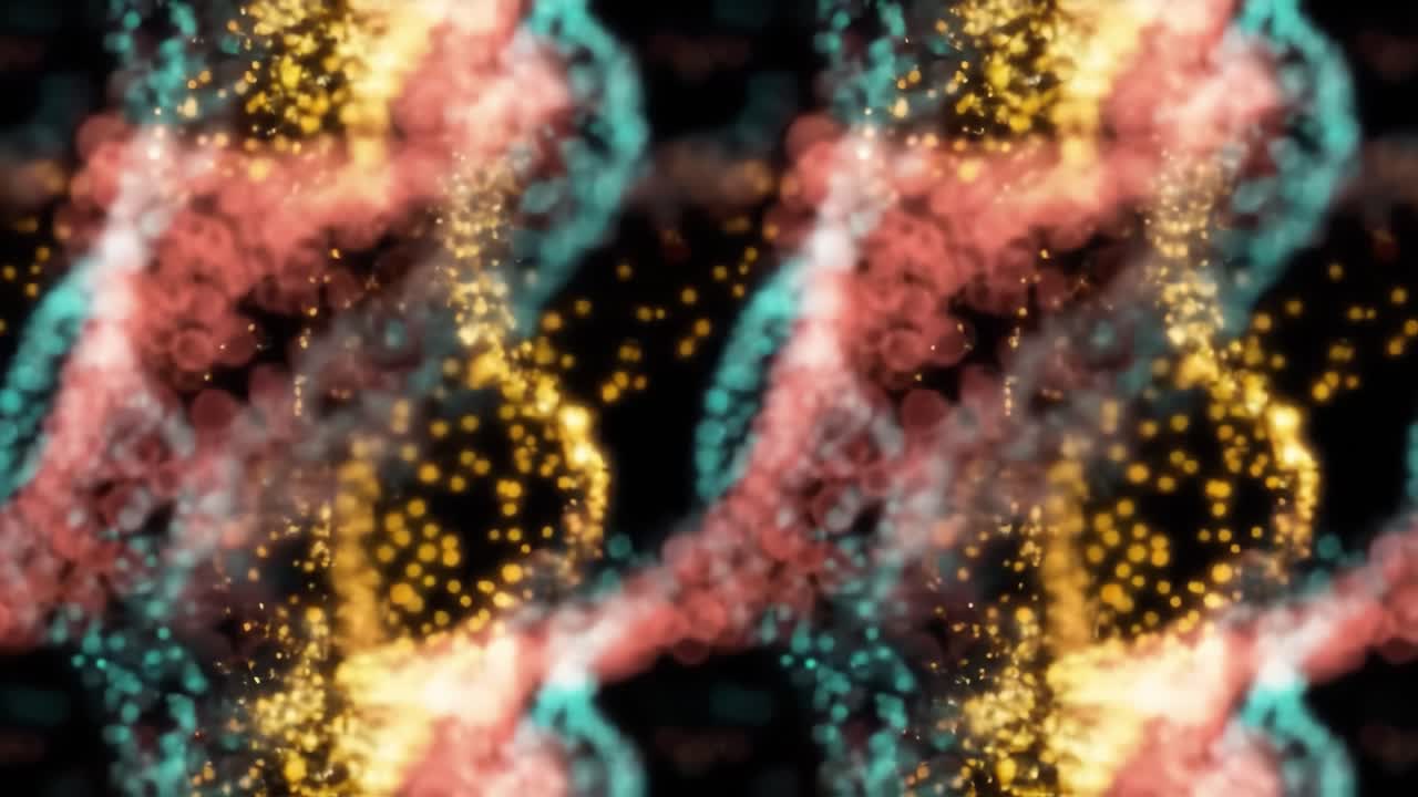 Abstract Colorful Pattern with Bokeh and Glitter