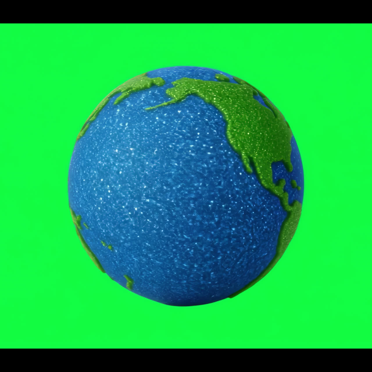 Colorful globe animation isolated asset, transparent 4K video, alpha channel, ProRes 4444