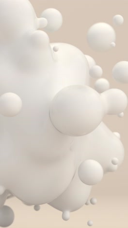 abstract white liquid bubbles