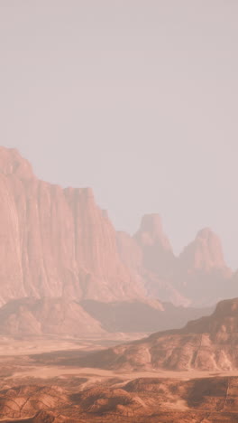 dramático paisaje desértico con montañas en la distancia