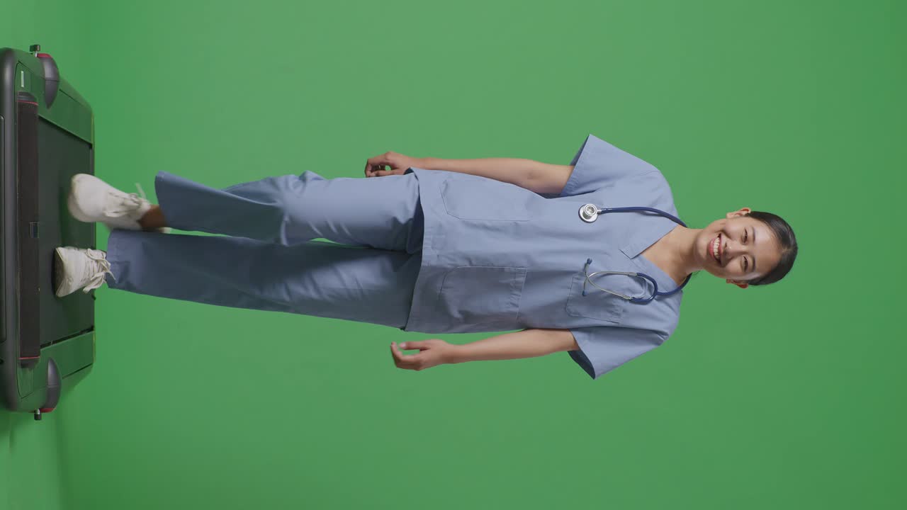 Doctor Walking on Treadmill