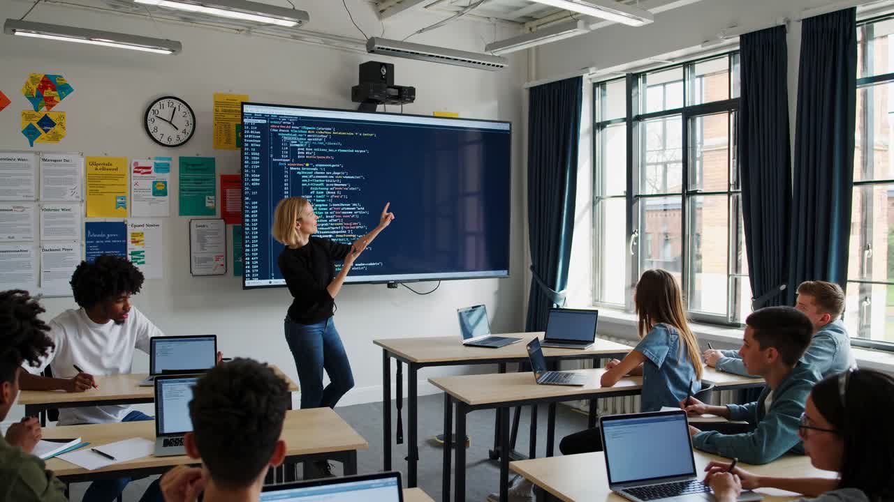 Computer Science Class in Progress