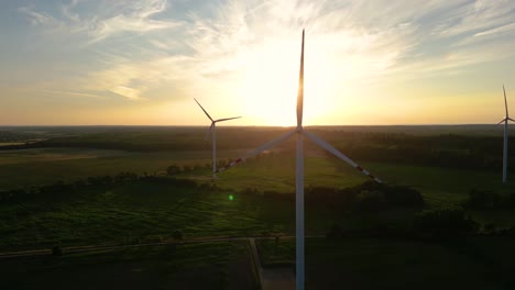 silhouette of a windmill in the sun