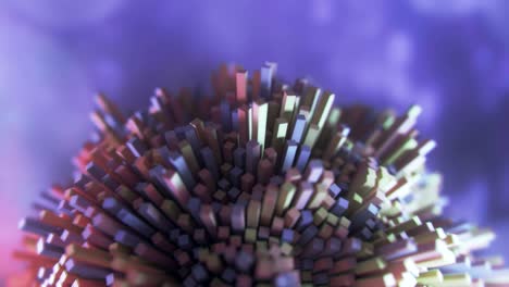 estructura molecular futurista de 4k.