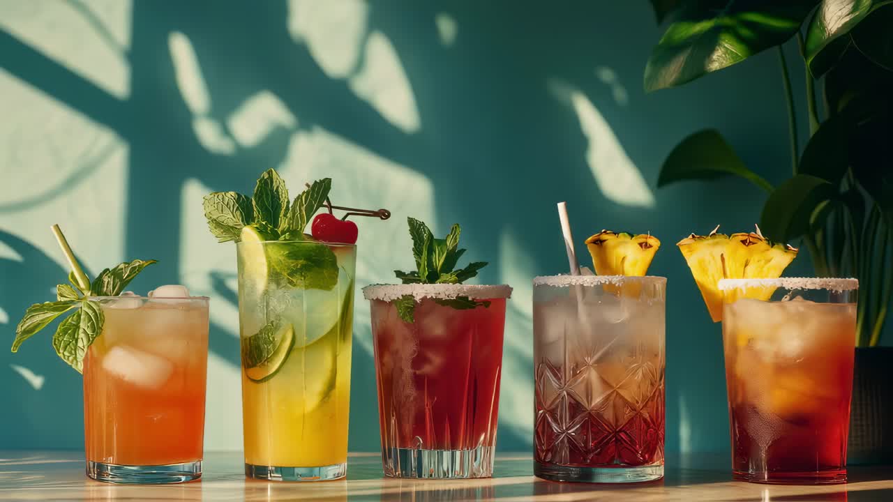 Variety of Summer Cocktails