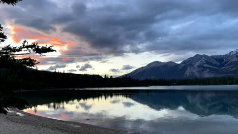 beautiful lake sunset