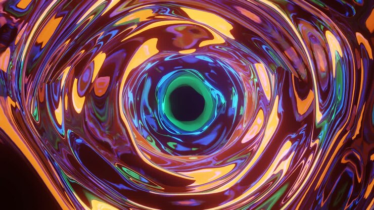Um loop infinito e contínuo de movimento de túnel líquido.