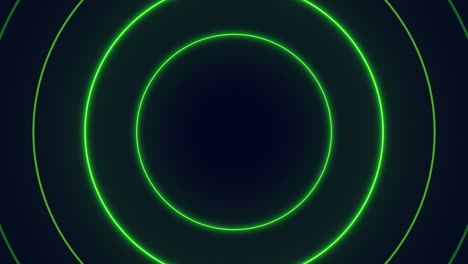 A-Green-Circle-On-A-Blue-Background