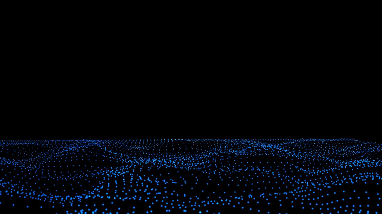 Blue Landscape Flickering Flutter Particle