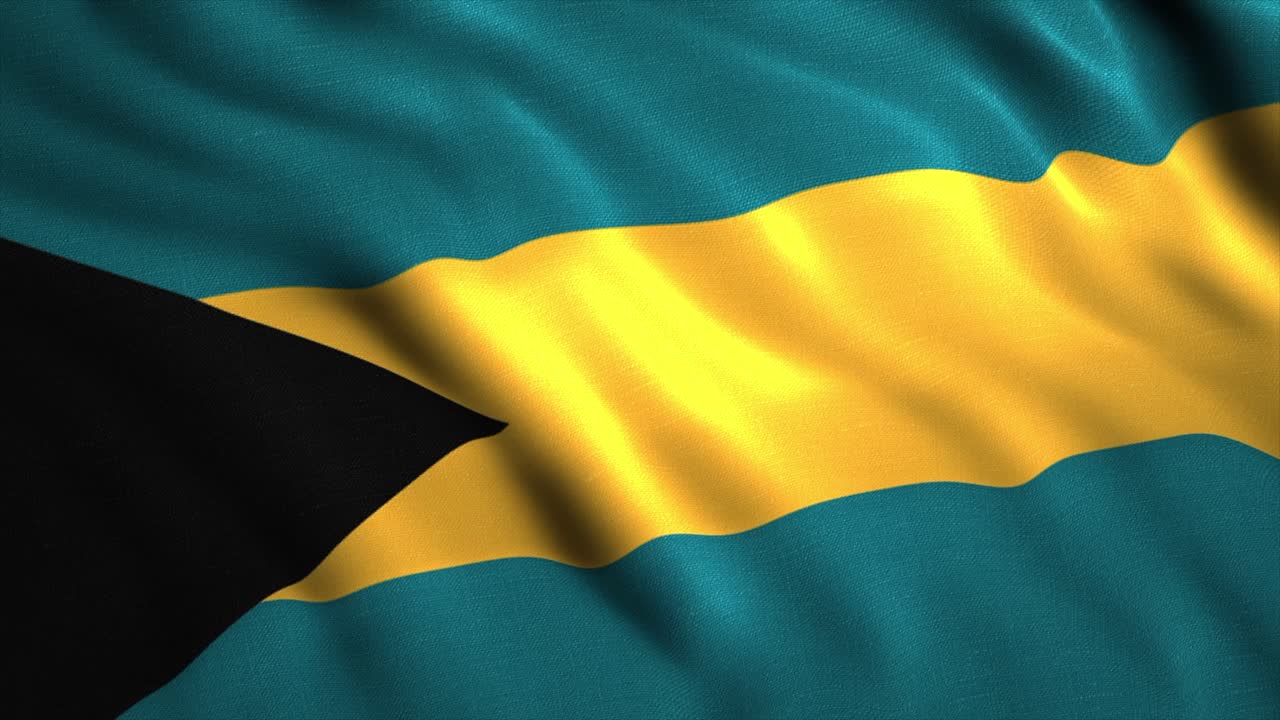 Die Flagge der Bahamas