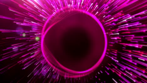 abstract pink and purple background with glowing circle