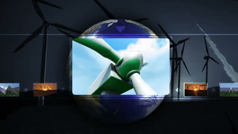 Hand choosing clips about green energie