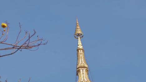 beautiful and elegant thai temple exterior