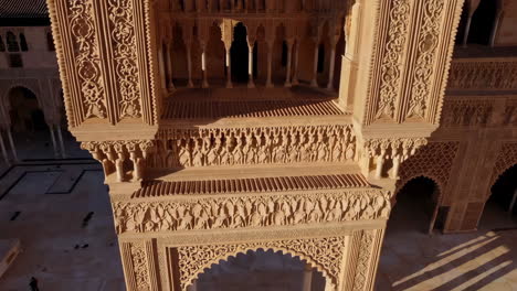alhambra palace in granada, spain: aerial views