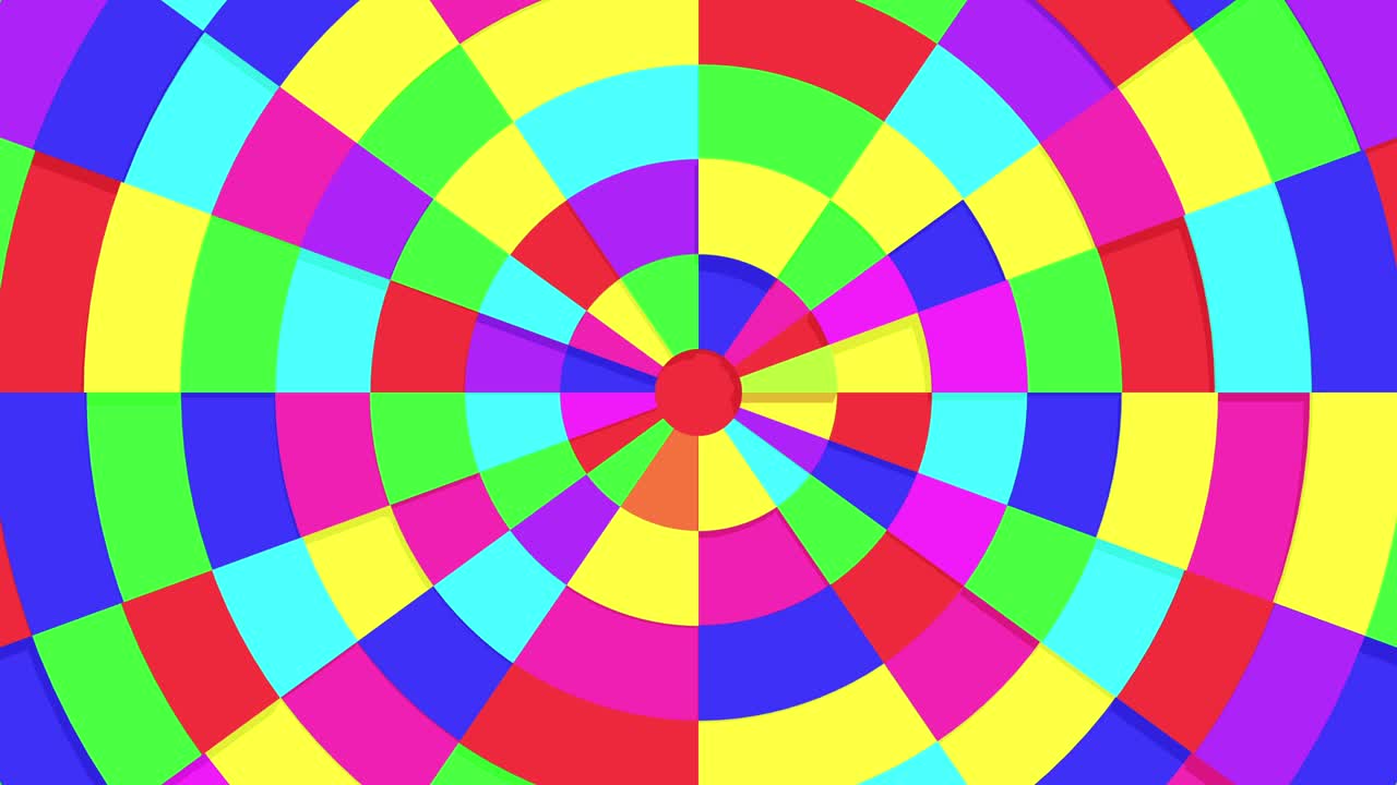 colorida caja de forma geométrica movimiento de bucle sin costuras suavemente alrededor puede ser utilizado como fondo para la educación del niño.