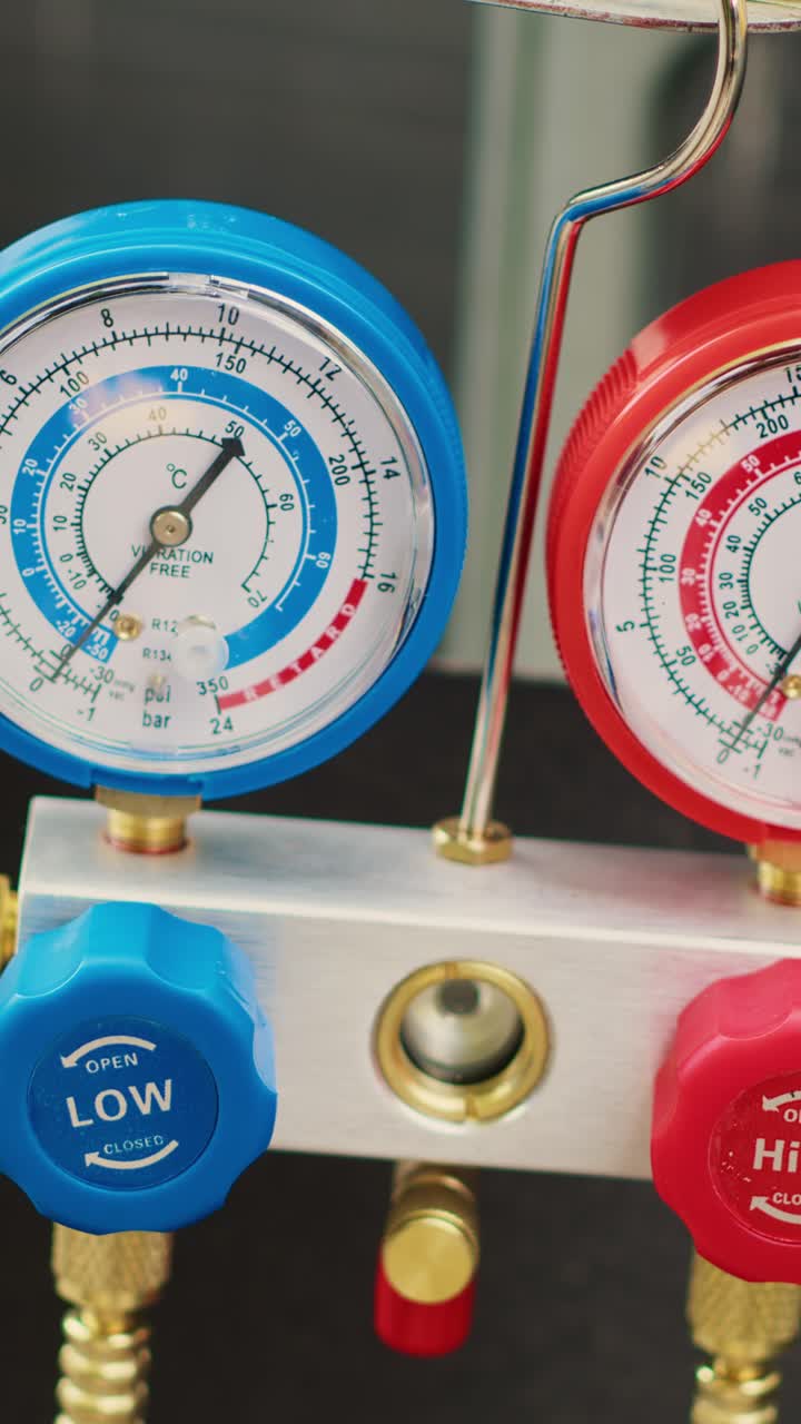 Video verticale di manometri CA per pompa a vuoto per sistema HVAC