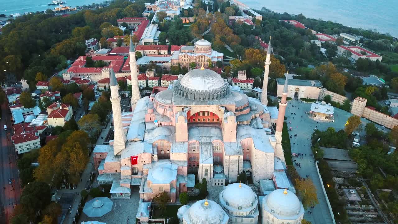 la mezquita de sehzade desde el cielo el cuerno de oro de istanbul