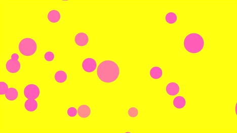 círculos abstractos brillantes animación de video mínima