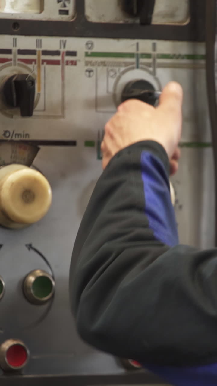 산업 컨트롤 패널의 클로즈업