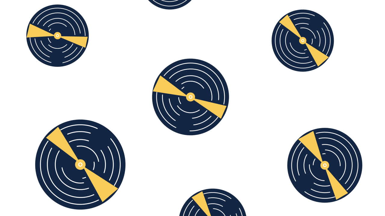 Abstract Vinyl Record Pattern