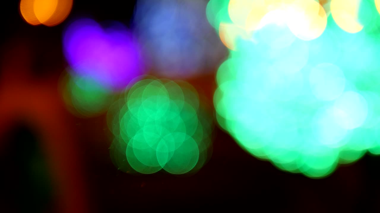 luces de bokeh desenfocadas luces navideñas borrosas fondo festivo