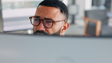 Business-man,-confused-and-trader-with-eyeglasses