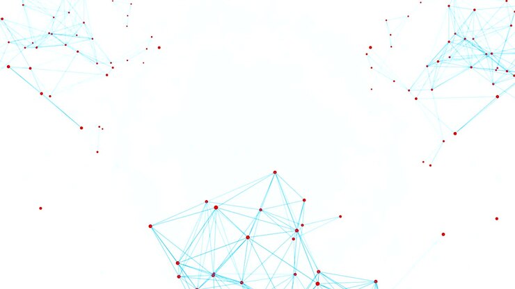 Abstract rendering of chaotic plexus structure lines and polygonal spheres Connection. Futuristic shape. Network Technology concept. Modern motion graphic Seamless Loop Background.