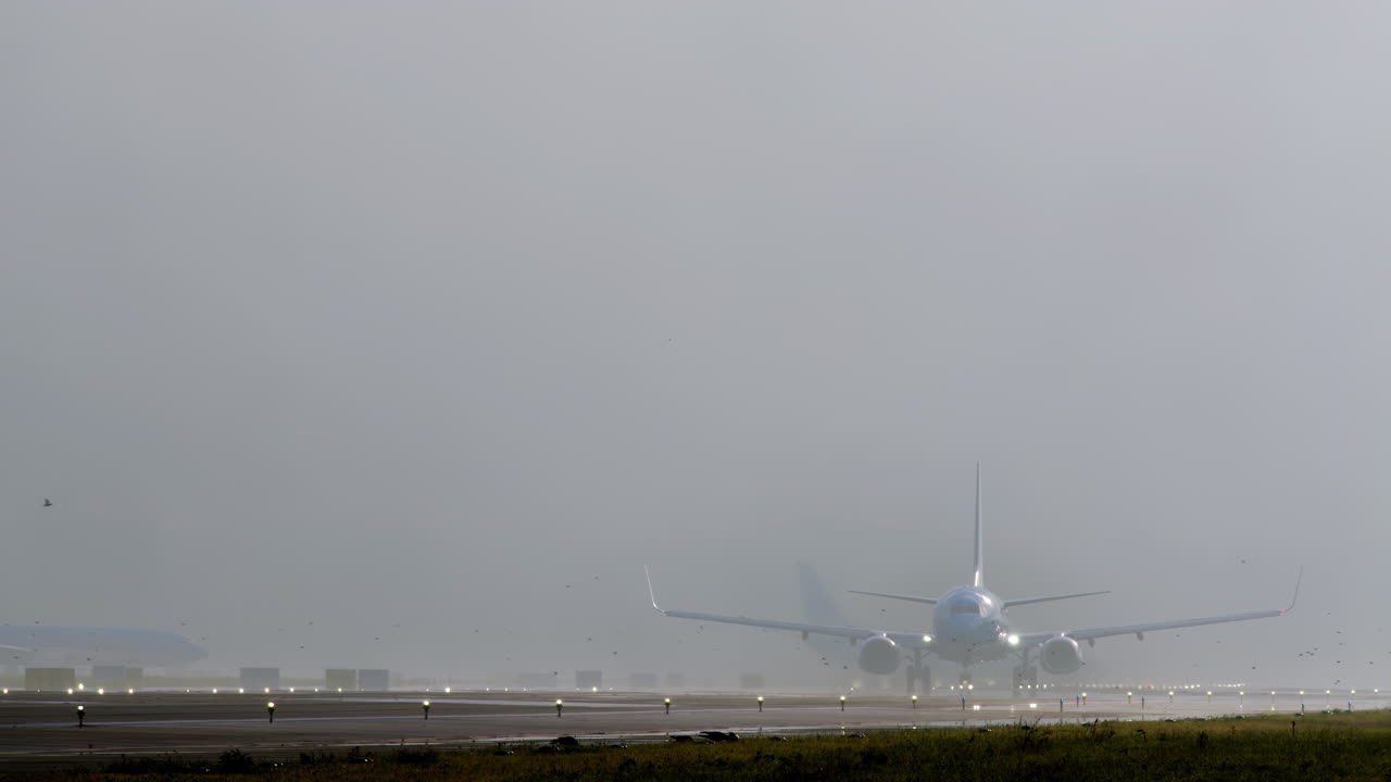 안개 상태에서 이륙 또는 착륙하는 항공기