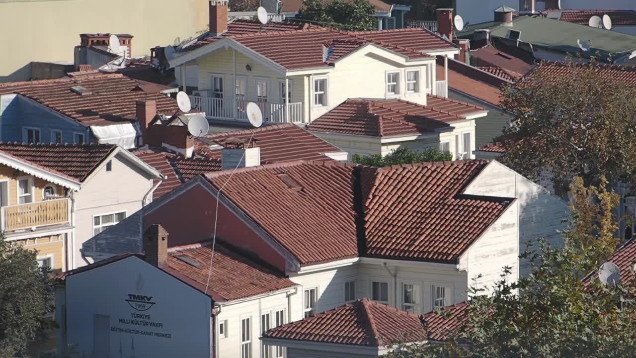 Overview of rooftops and buildings