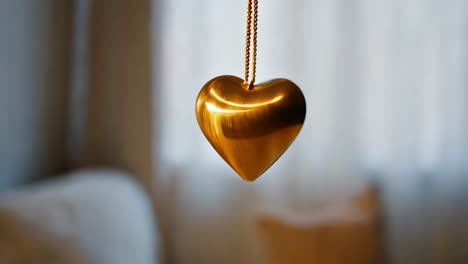 golden heart ornament