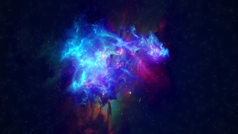 impresionante animación cg de la nebulosa