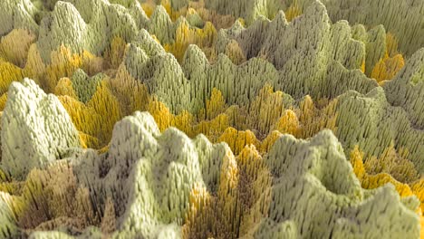 animación topográfica abstracta en 4k.