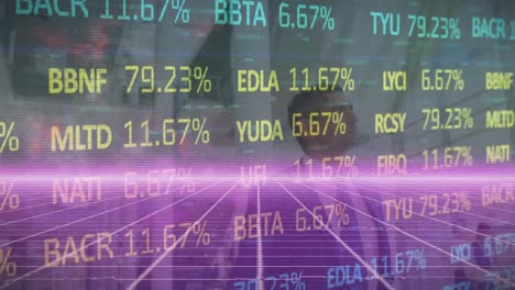 Animación-Del-Procesamiento-De-Datos-Financieros-Sobre-El-Mapa-Mundial