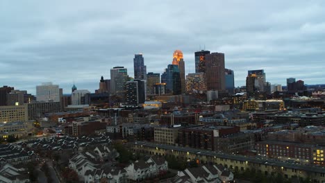 minneapolis y el bucle norte - vista aérea