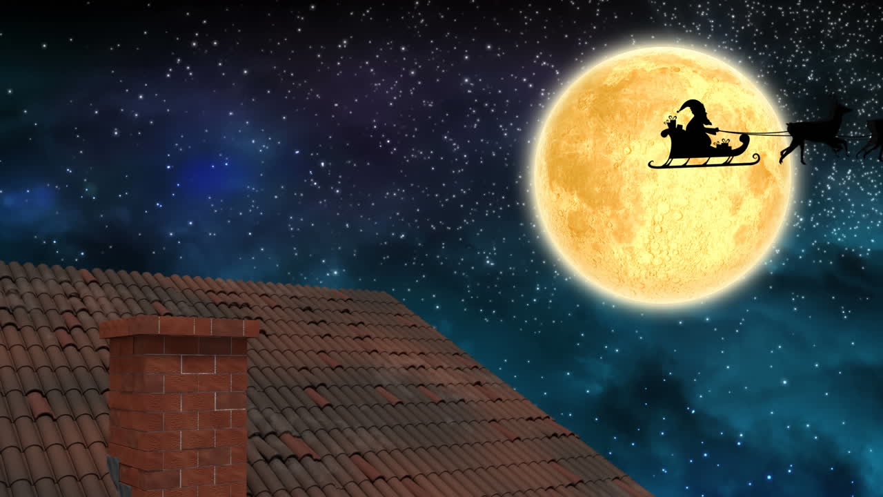 밤에 겨울 풍경