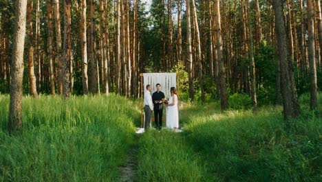 forest wedding ceremony