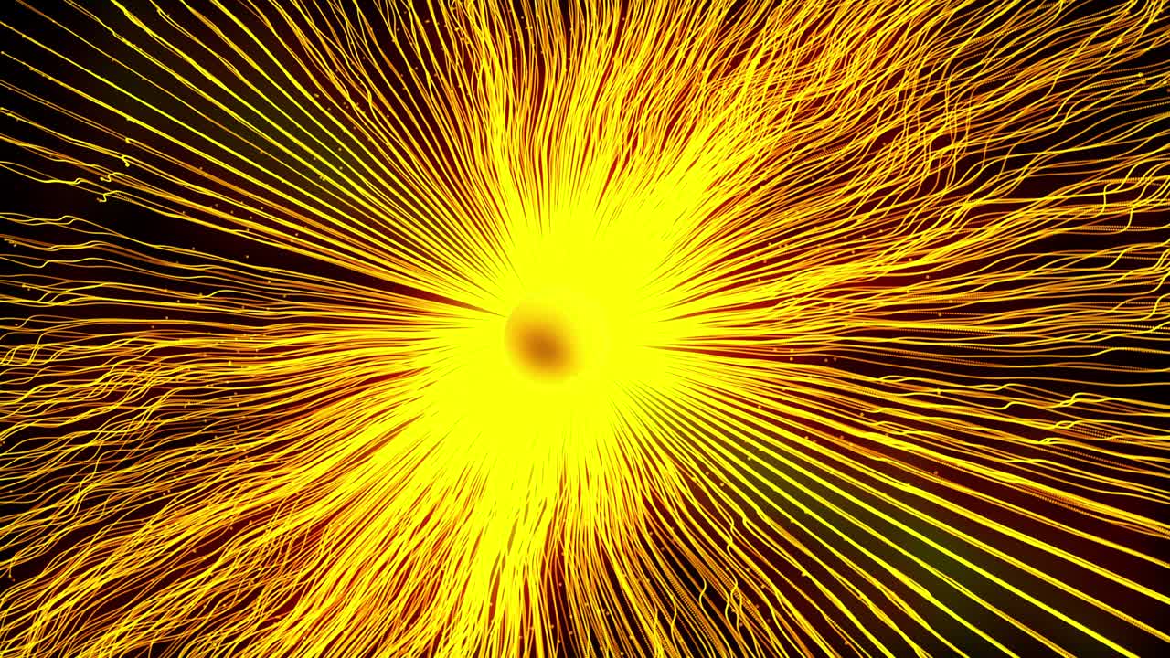 Super Nova and Particle with circle  concept.