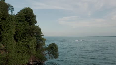 Isolated-Isle-On-Caribbean-Coast-At-Punta-Mona-In-Costa-Rica-During-Summer