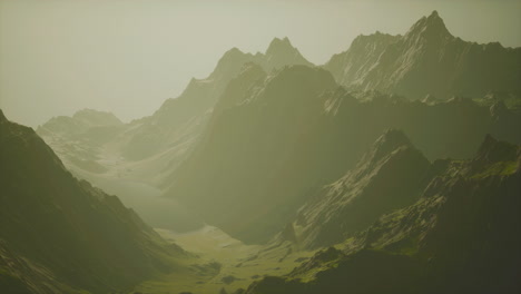 fog in the mountains of norway