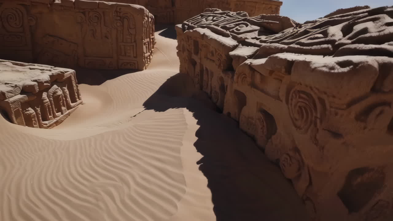 antiguas ruinas en el desierto