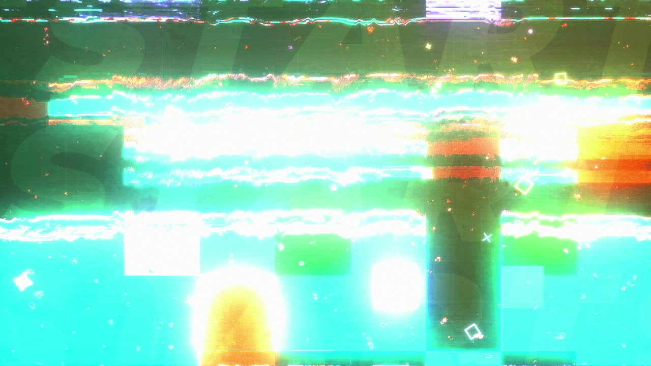Glitch neonvormen achtergrond