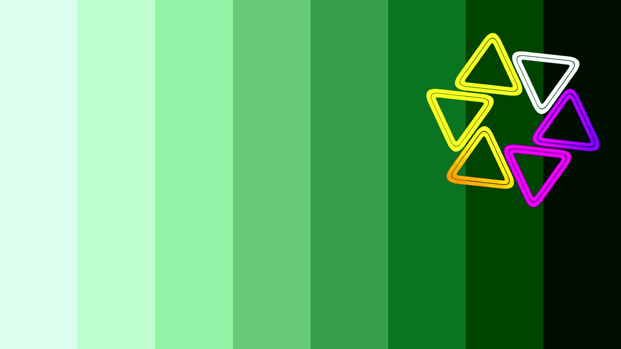 diseño gráfico que gira en el lado derecho de arriba hacia abajo cambiando de color.