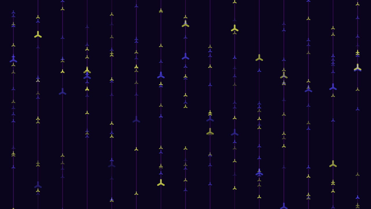 Vibrant zigzag arrow pattern on black background