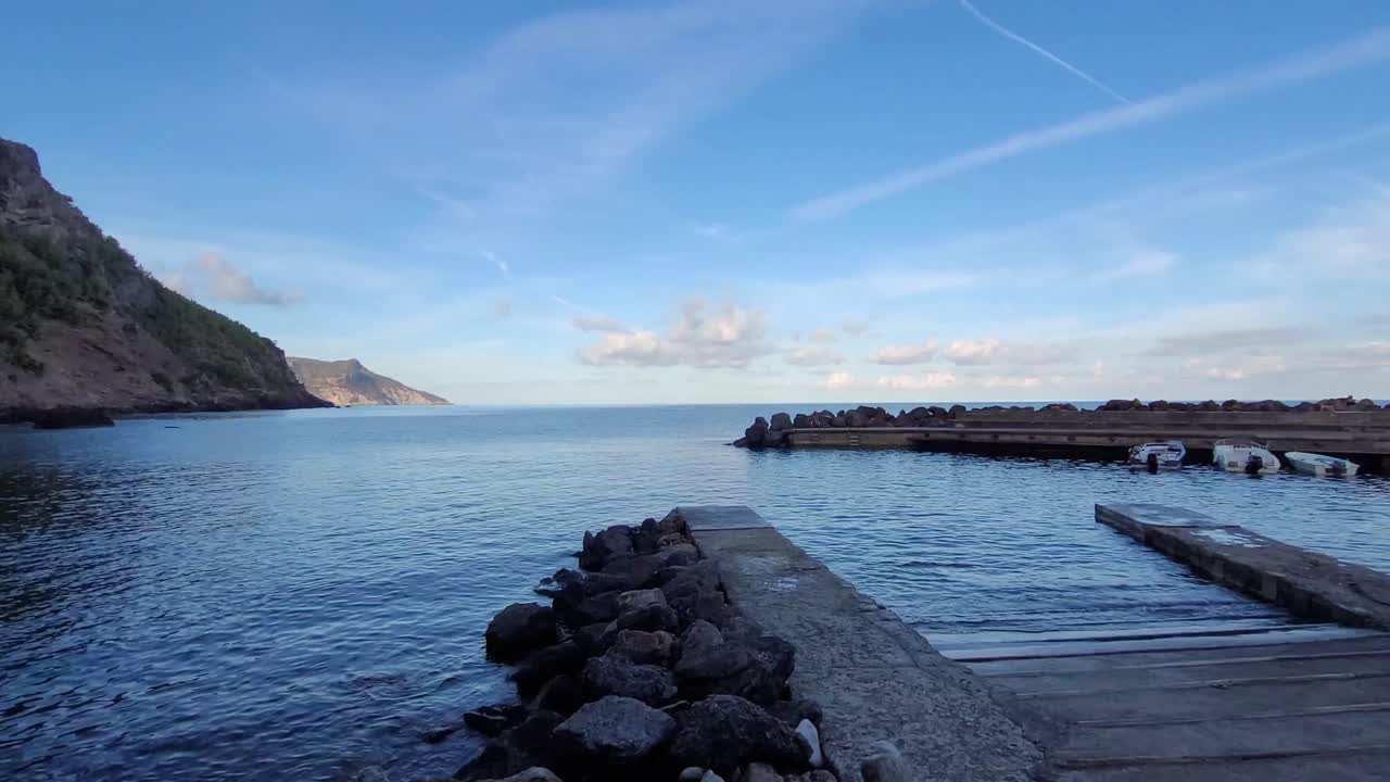 스페인 마요르카의 발데모사 항구