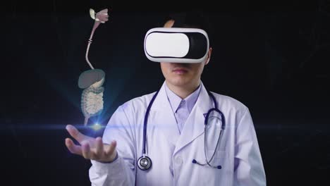 doctor using vr for medical examination